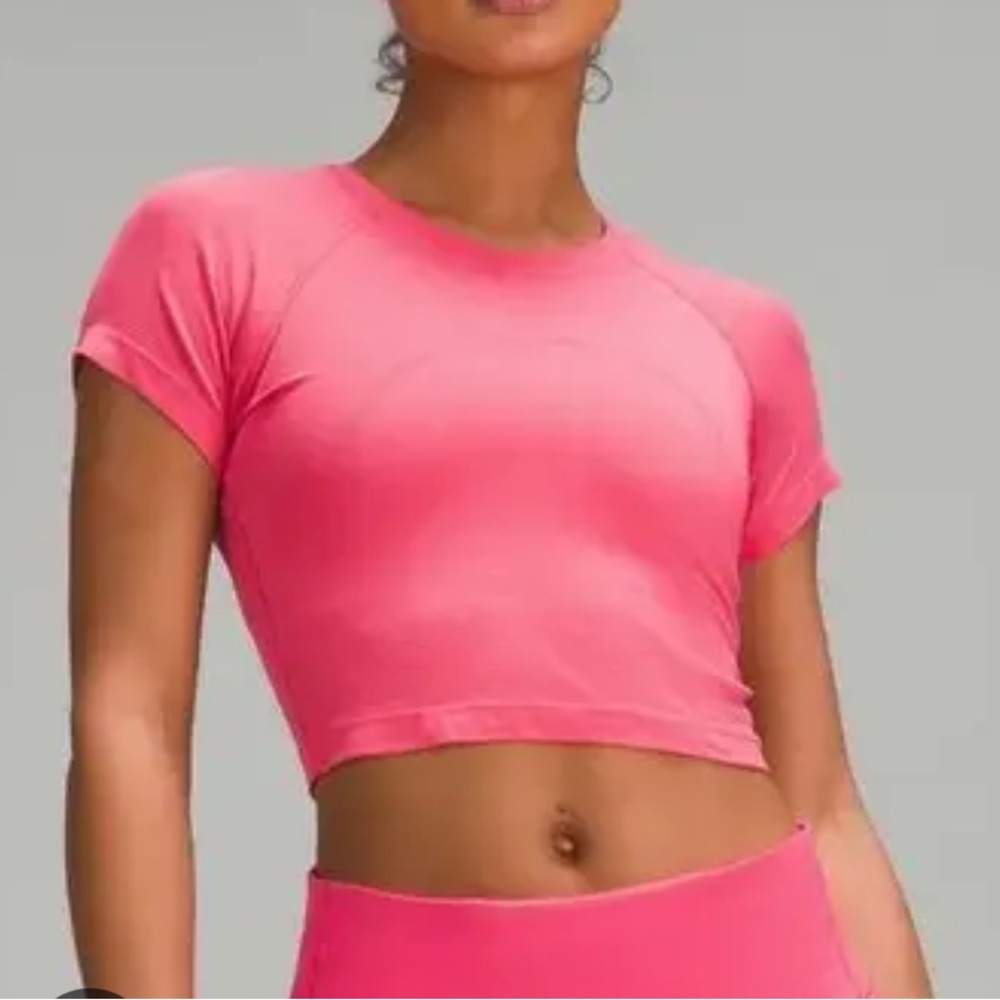 Lululemon Swiftly Tech Cropped Short-Sleeve Shirt 2.0